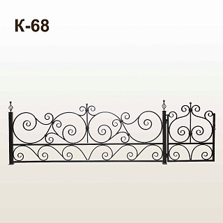 Оградка кованая К-68