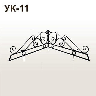 Уголок УК-11 Чёрное серебро