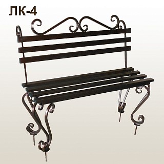 Лавка кованая ЛК-4 Медь