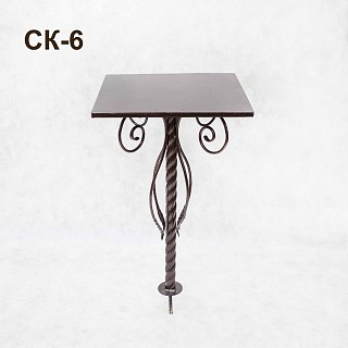 Стол кованый СК-6 Черное серебро